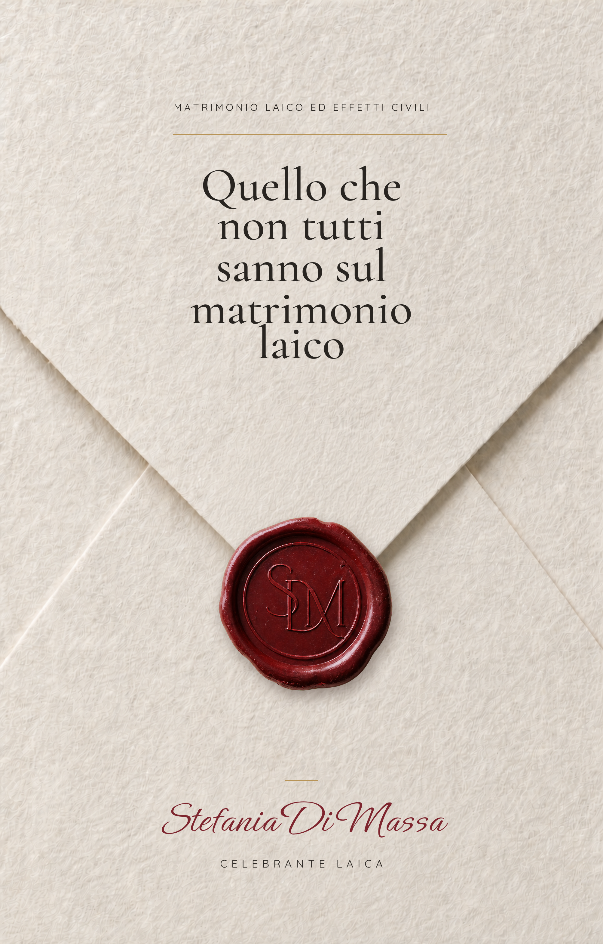 Copertina del depliant Matrimonio laico ed effetti civili